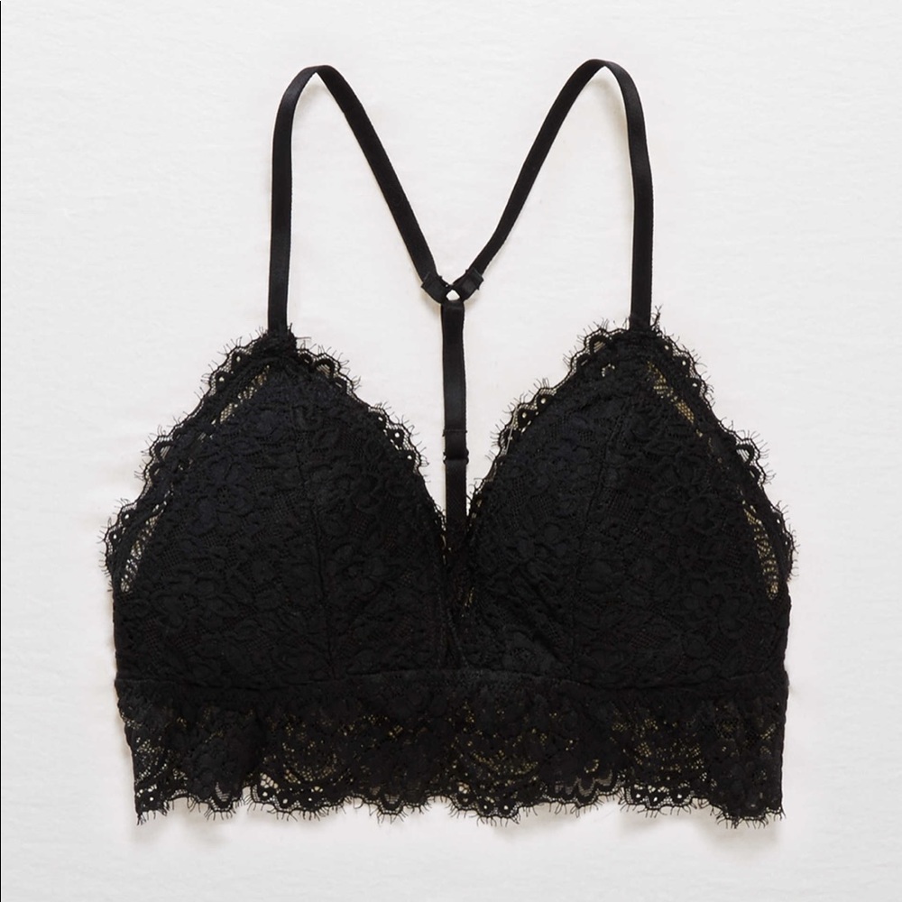 AERIE Eyelash Lace Padded Bralette